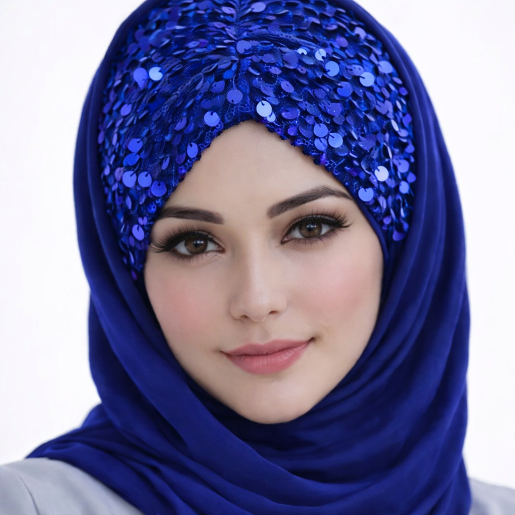 Shining Star Fancy Ready to Wear Hijab | Luxury Wedding Wear