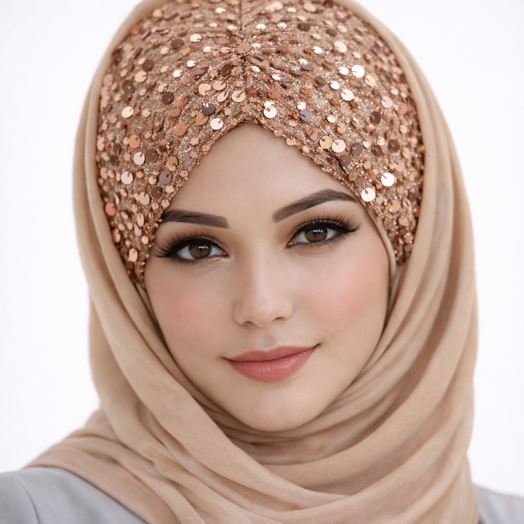 Shining Star Fancy Ready to Wear Hijab – Classic Wine Maroon | Luxury Wedding & Party Wear