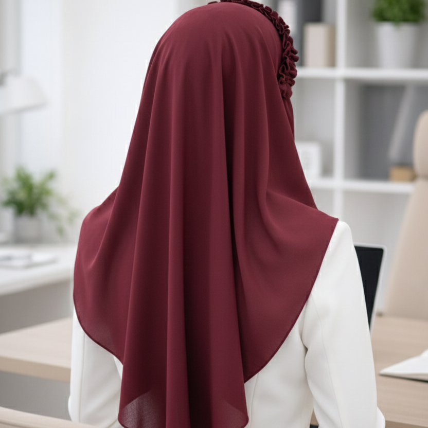 Ready-to-Wear Crown Hijab with Niqab & Cap for Women and Girls – Stylish, Comfortable & Easy Wear