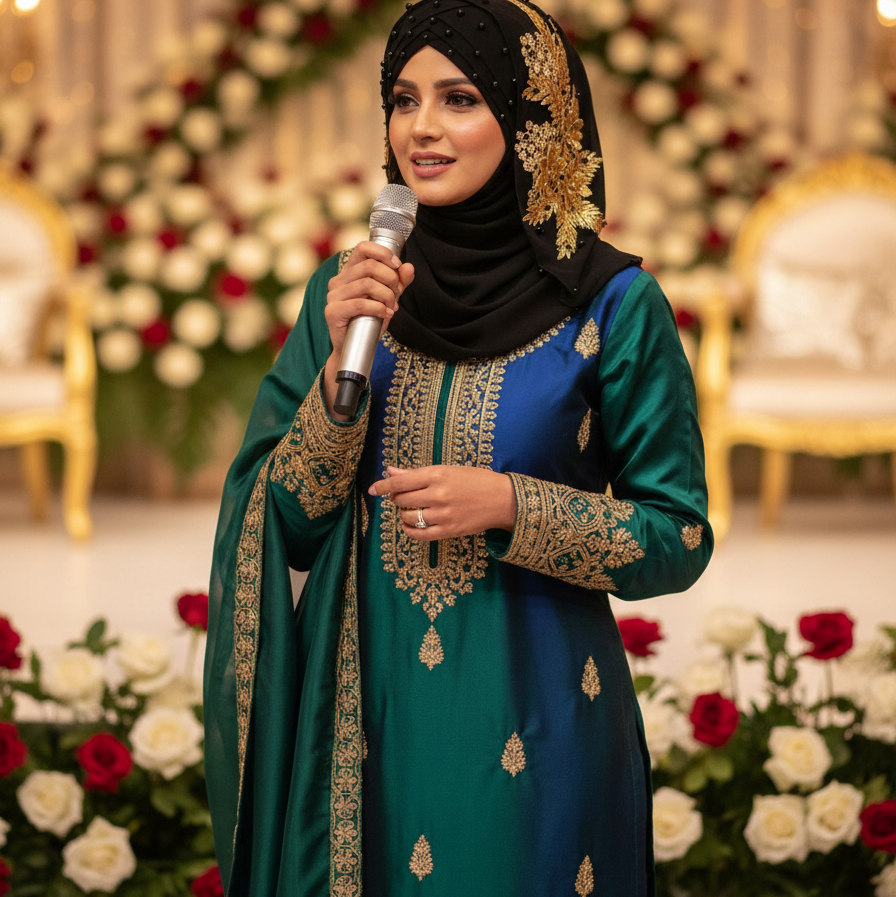 Ladies Fancy Party Wear Bridal Hijab-Elegant & Stylish Scarf Collection