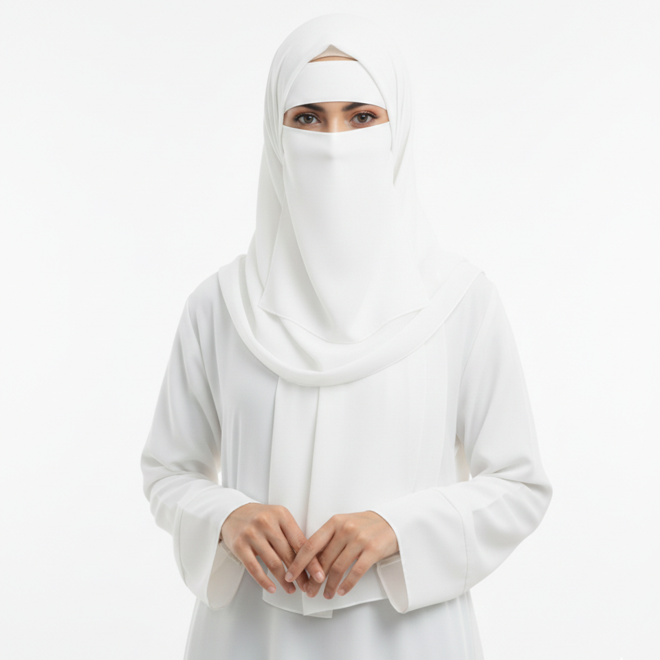 Forehead Niqab Patti Stole with Cap – Stylish & Comfortable Hijab Accessory for Women & Girls