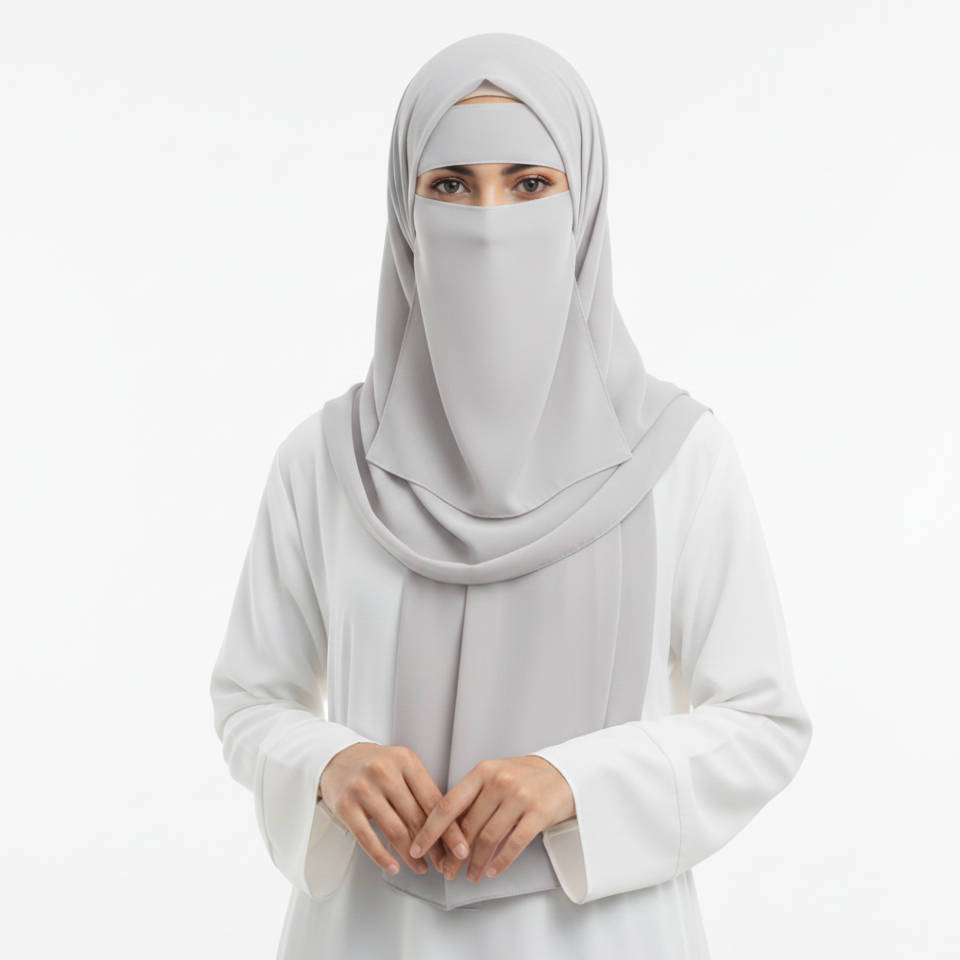 Forehead Niqab Patti Stole with Cap – Stylish & Comfortable Hijab Accessory for Women & Girls