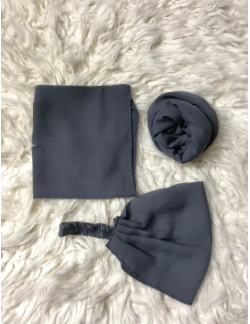 Chiffon 3in1 Set | Hijab + Dori Niqab + Cap – Luxury Top Quality for Girls & Women
