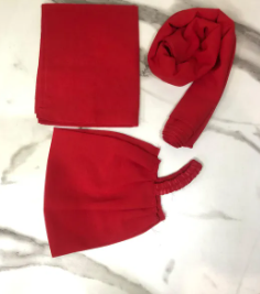 Chiffon 3in1 Set | Hijab + Dori Niqab + Cap – Luxury Top Quality for Girls & Women