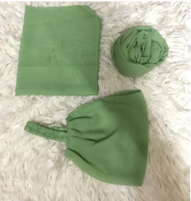 Chiffon 3in1 Set | Hijab + Dori Niqab + Cap – Luxury Top Quality for Girls & Women