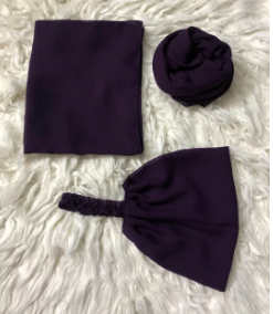 Chiffon 3in1 Set | Hijab + Dori Niqab + Cap – Luxury Top Quality for Girls & Women
