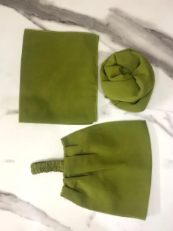 Chiffon 3in1 Set | Hijab + Dori Niqab + Cap – Luxury Top Quality for Girls & Women