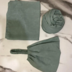 Chiffon 3in1 Set | Hijab + Dori Niqab + Cap – Luxury Top Quality for Girls & Women