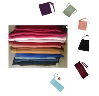 Pack of 5 Colors Tie-Knot Niqab Patti (with 1 Free Tube Cap)