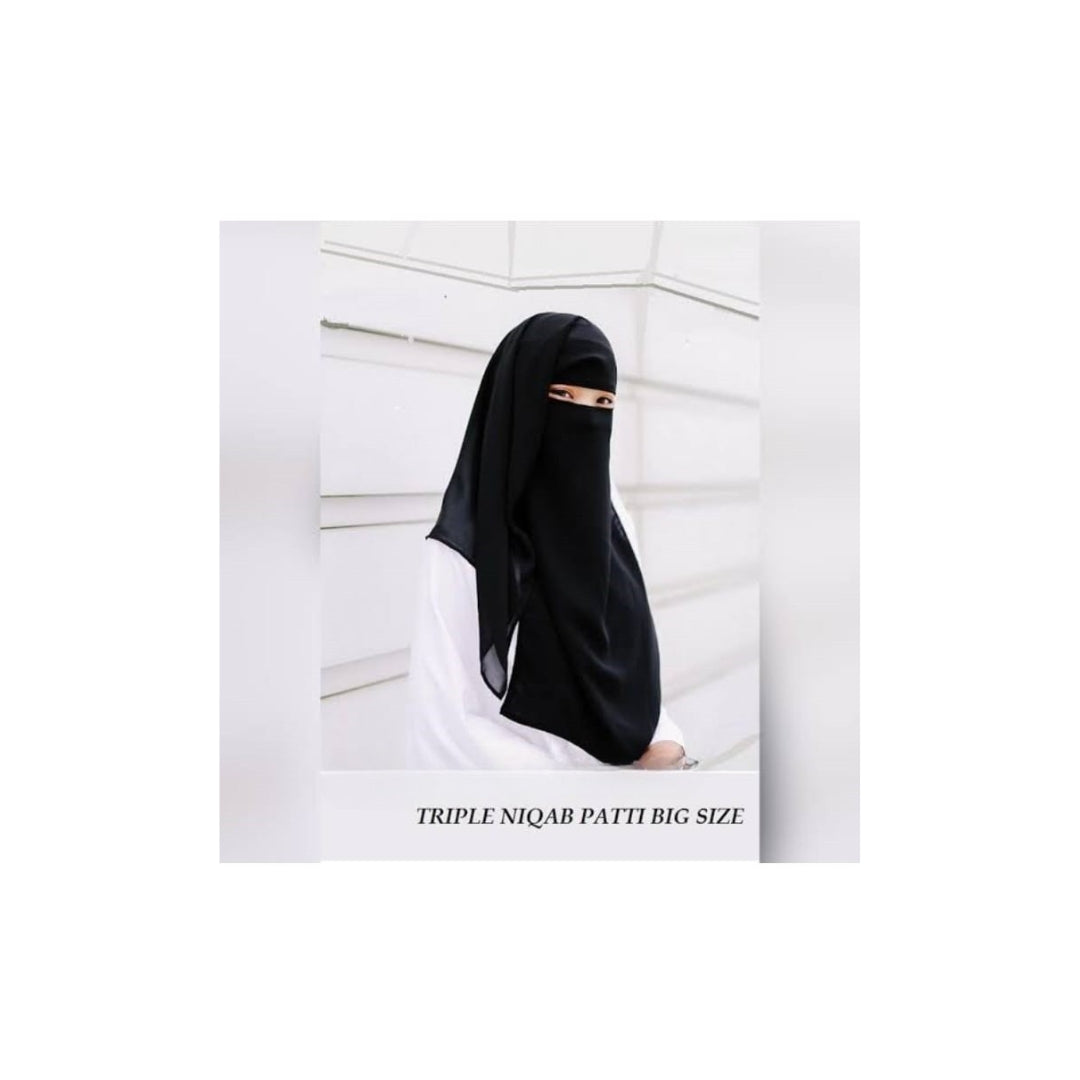 3-Layer Hijab (Triple Layer Niqab)