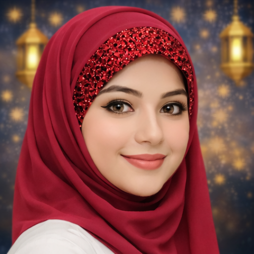 Instant Chiffon Hijab with Attached Under Cap – Party & Event Ready Modest Wear