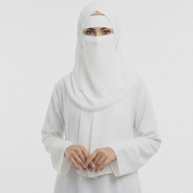 Forehead Niqab Patti Stole with Cap – Stylish & Comfortable Hijab Accessory for Women & Girls
