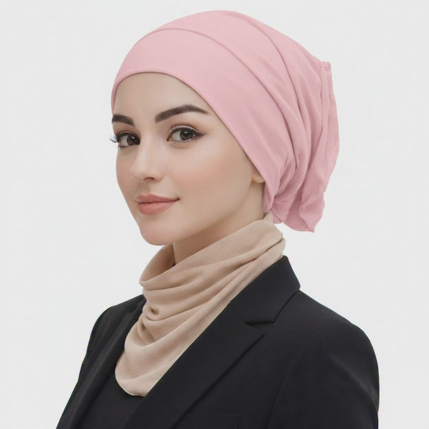 Plain Tube Inner Hijab Caps for Girls & Women, Soft, Comfortable & Breathable (Pack of 9)