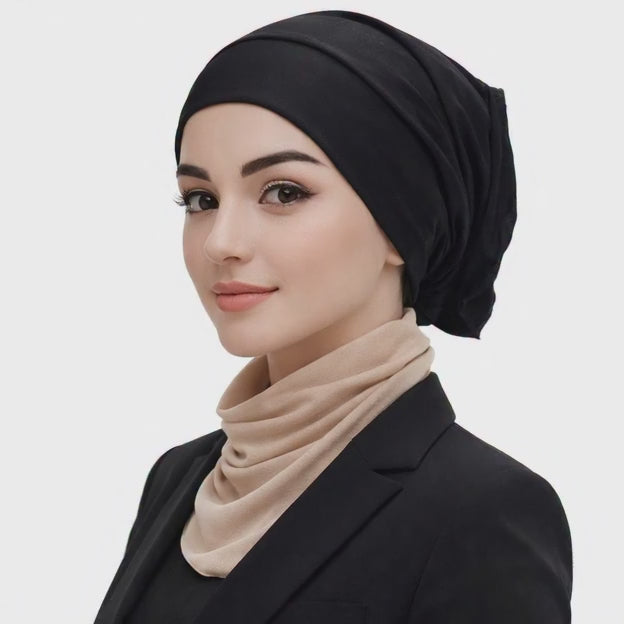 Plain Tube Inner Hijab Caps for Girls & Women, Soft, Comfortable & Breathable (Pack of 9)