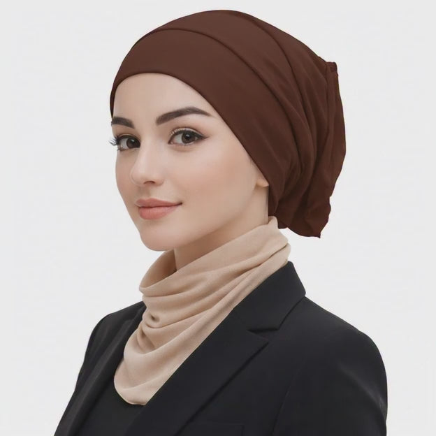 Plain Tube Inner Hijab Caps for Girls & Women, Soft, Comfortable & Breathable (Pack of 9)